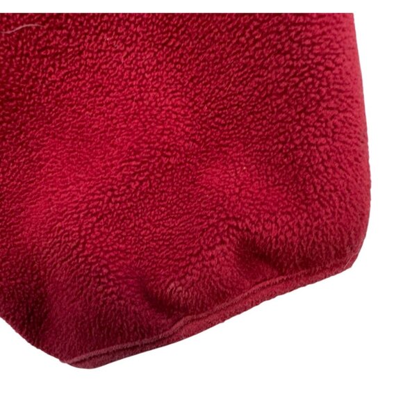 L.L. Bean Womens Polartec Fleece Jacket XL Dark Red Full Zip Heavy - Picture 7 of 12